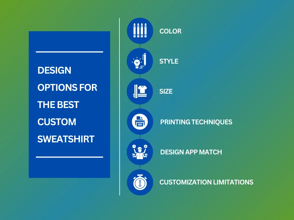 design options for sweatshirts