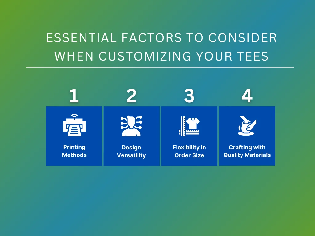 customizing your shirt options