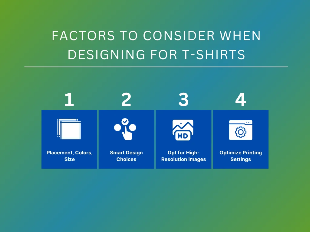 factors for designing tshirts