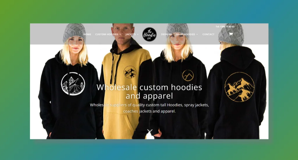 the hoodie co homepage