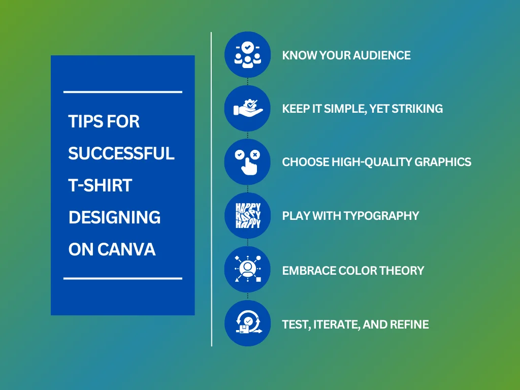 tips for successful shirt design on canva