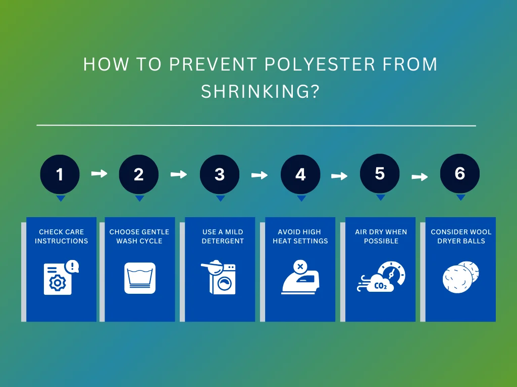 how to prevent polyester from shrinking