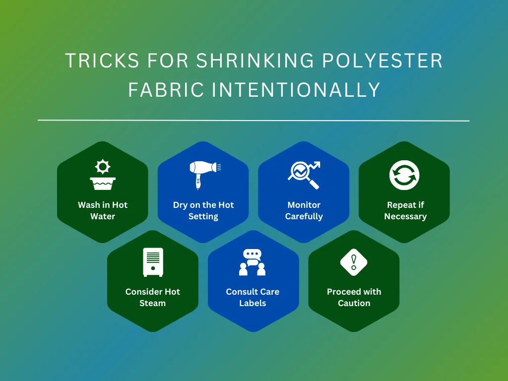 how to shrink polyester on purpose
