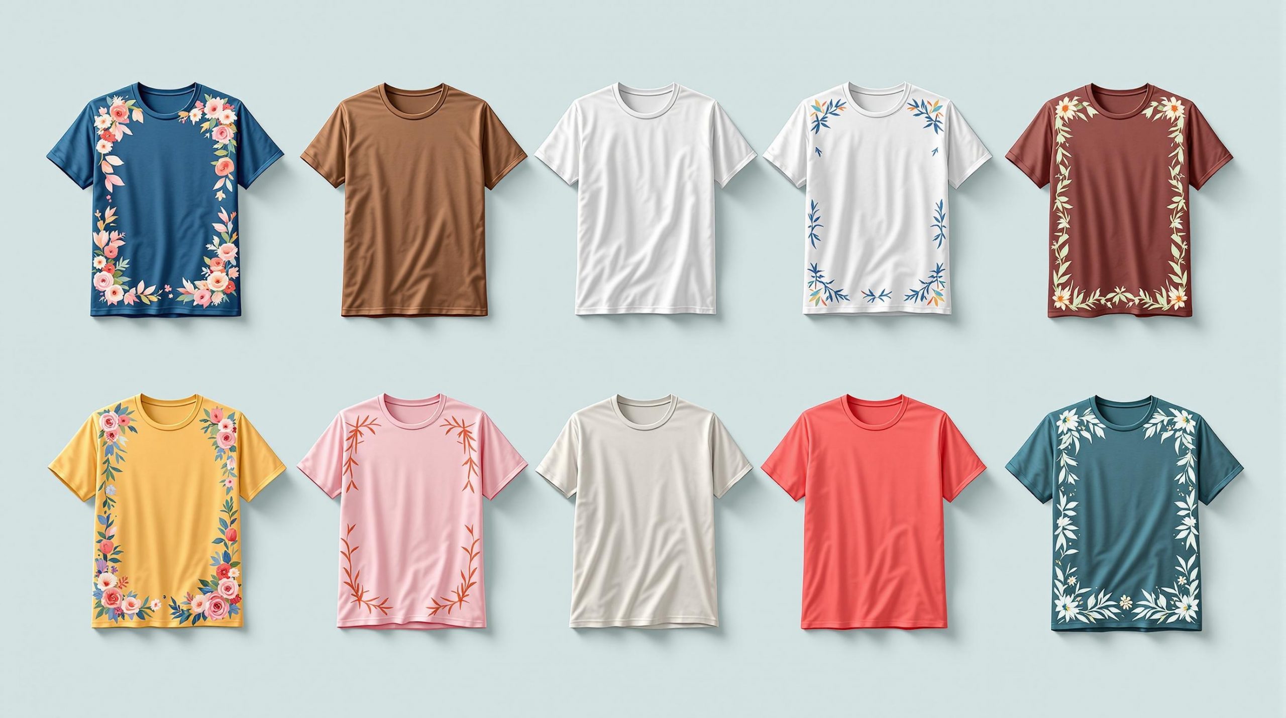 10 Border Ideas for Custom T-Shirts