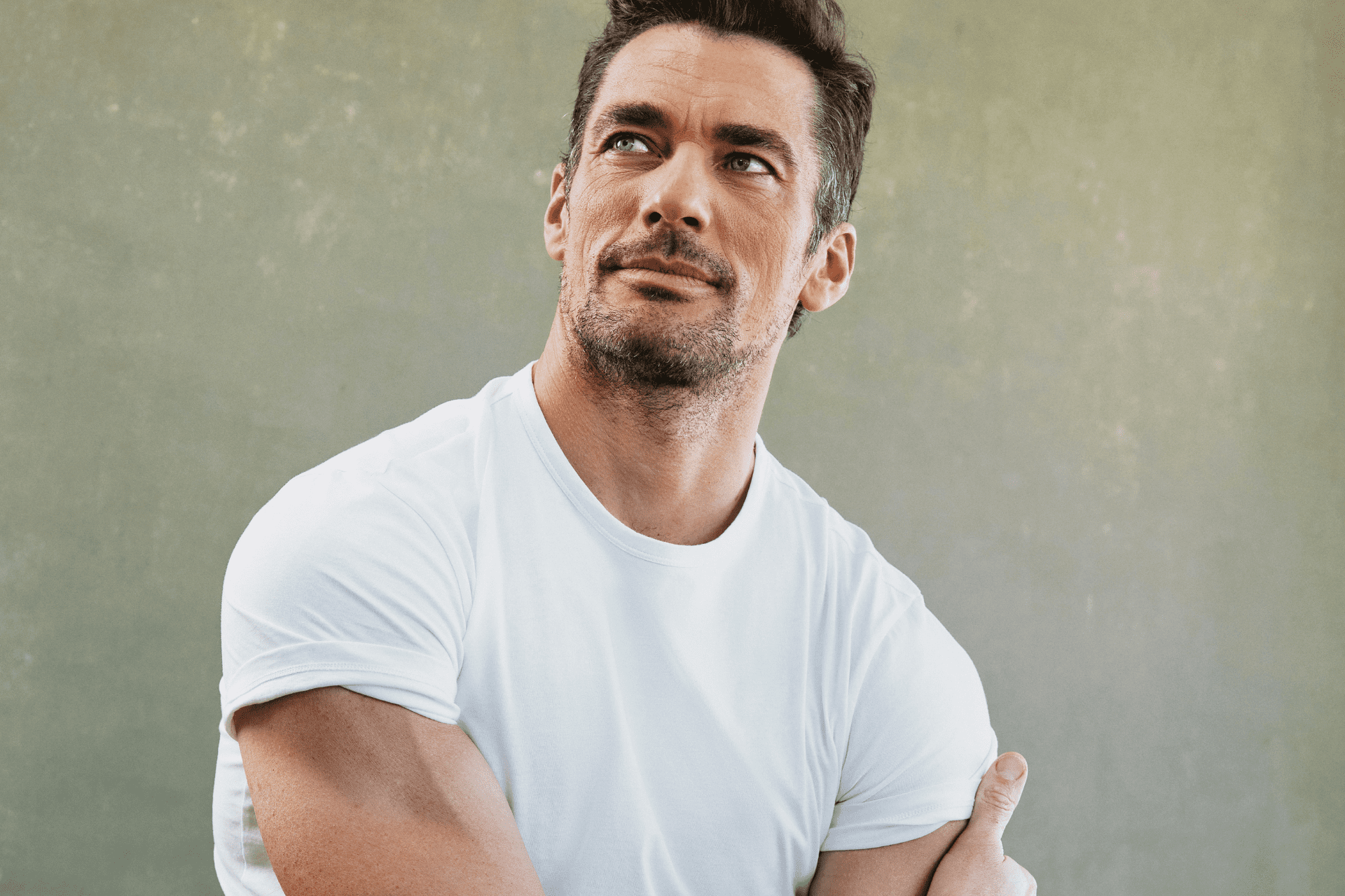 man in white shirt -