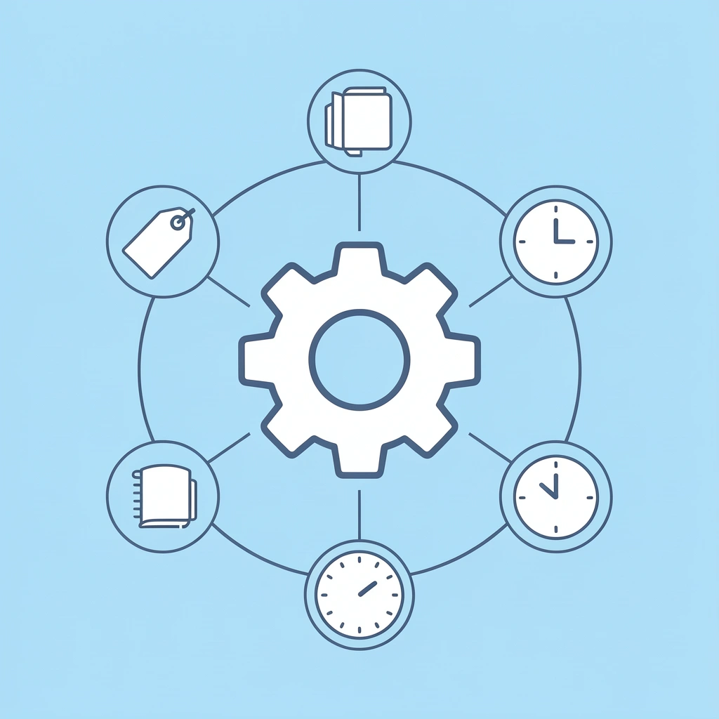 Central hub showing five interconnected factors: design complexity, quantity needs, timeline, fabric preferences, and transparent pricing