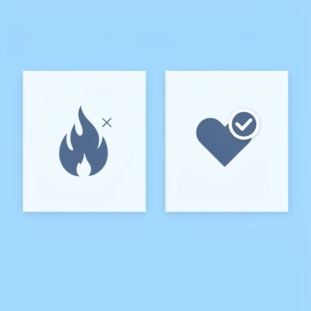 Before: high heat causes fiber damage and shrinkage; After: low heat and air drying preserve garment quality