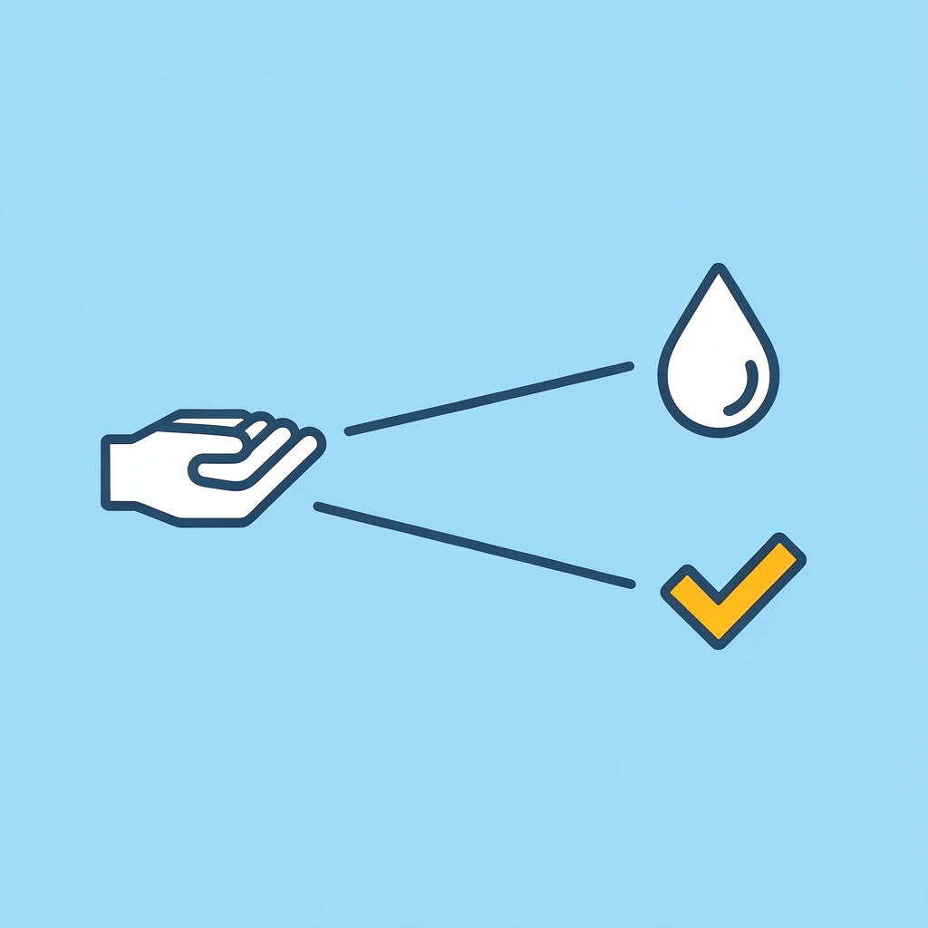 Two paths showing hand washing as the safer option versus machine washing risks