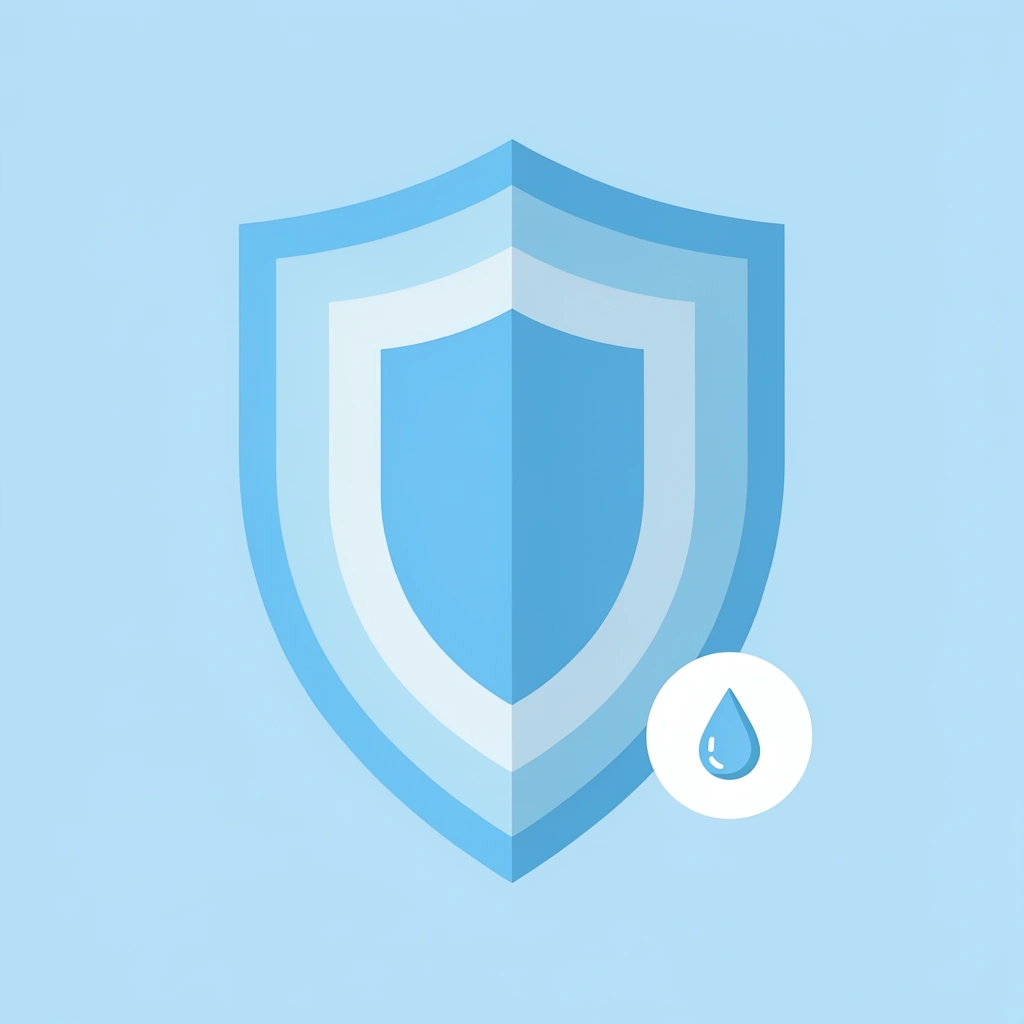 Shield icon representing the protective benefits and safety of proper hand washing techniques