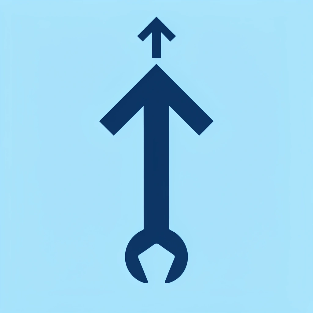 Upward arrow showing growth from a neglected hat to a well-maintained hat with an extended lifespan