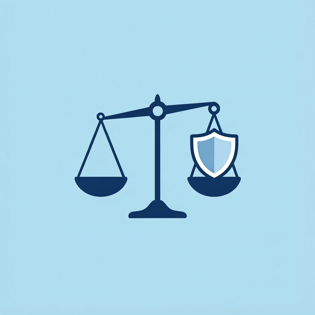 Balance scale with comfort on one side and durability on the other, showing the trade-off between cotton and polyester

