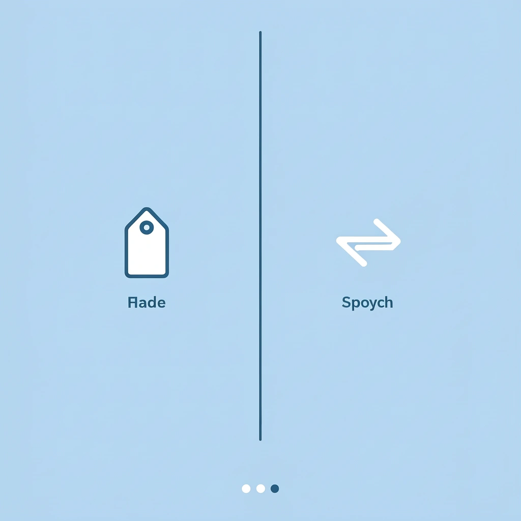 Two-column comparison showing cotton on left and polyester on right with their key characteristics
