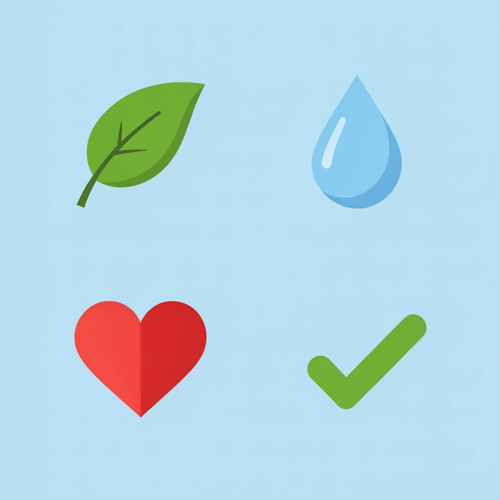 Four-grid showing cotton properties paired with their corresponding benefits
