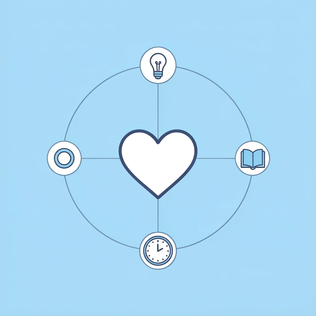 Network diagram showing interconnected elements of timeless t-shirt design