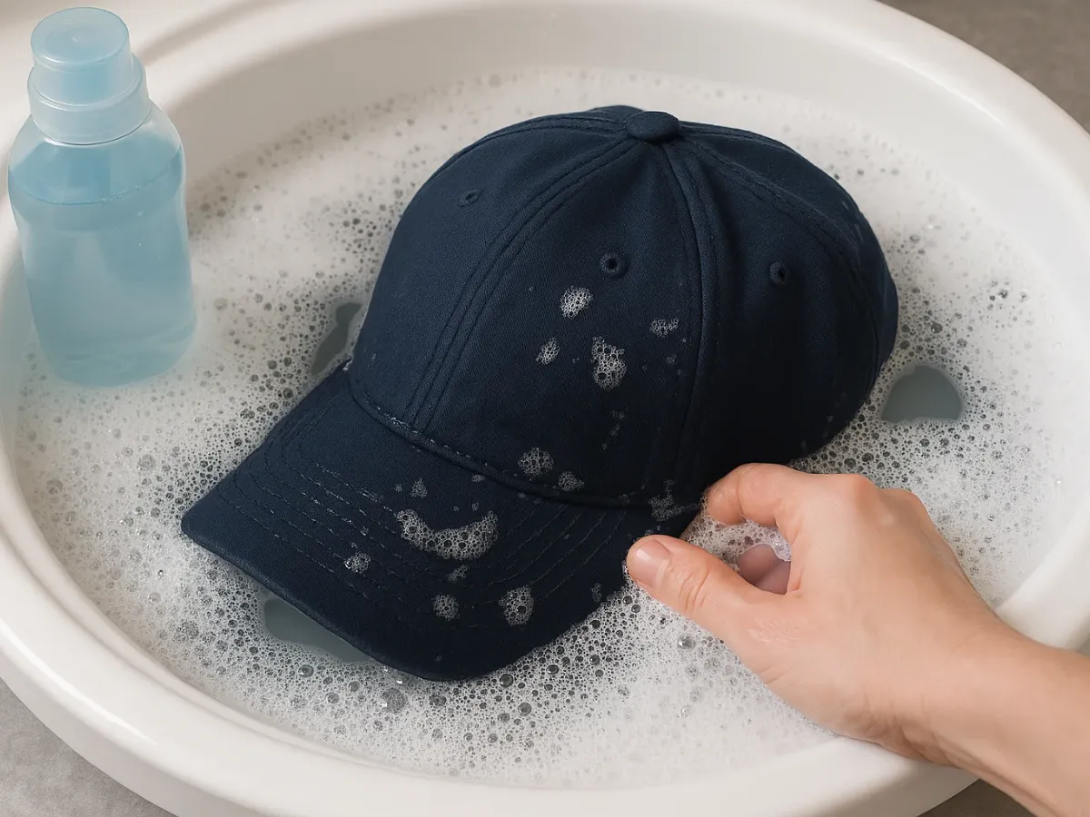 a shirt in the washer - How To Wash A Hat