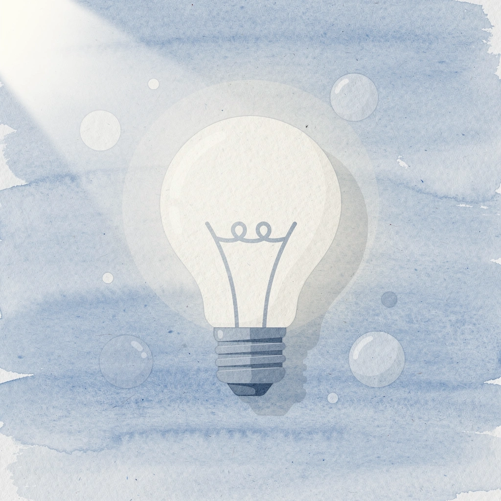 Lightbulb icon representing the perfect 90th birthday t-shirt design idea