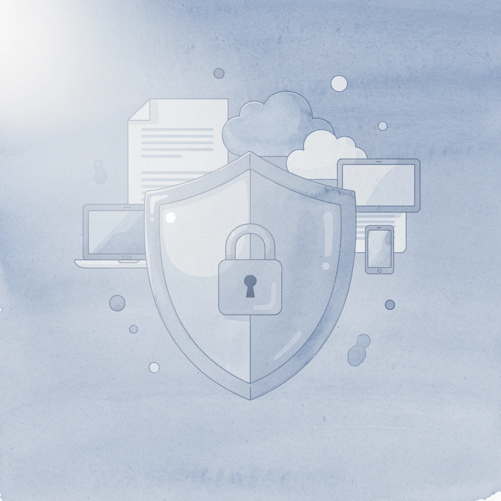 Shield illustration representing quality protection and guarantees