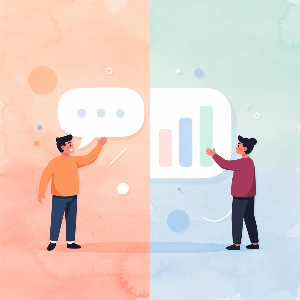 Illustration contrasting mass-produced shirts with custom personalized shirts