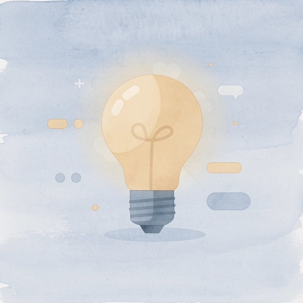 Lightbulb icon representing design inspiration and creativity