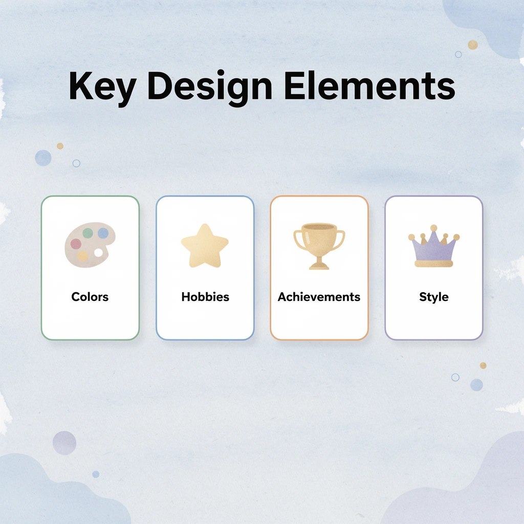 infographic showing key design elements to consider
