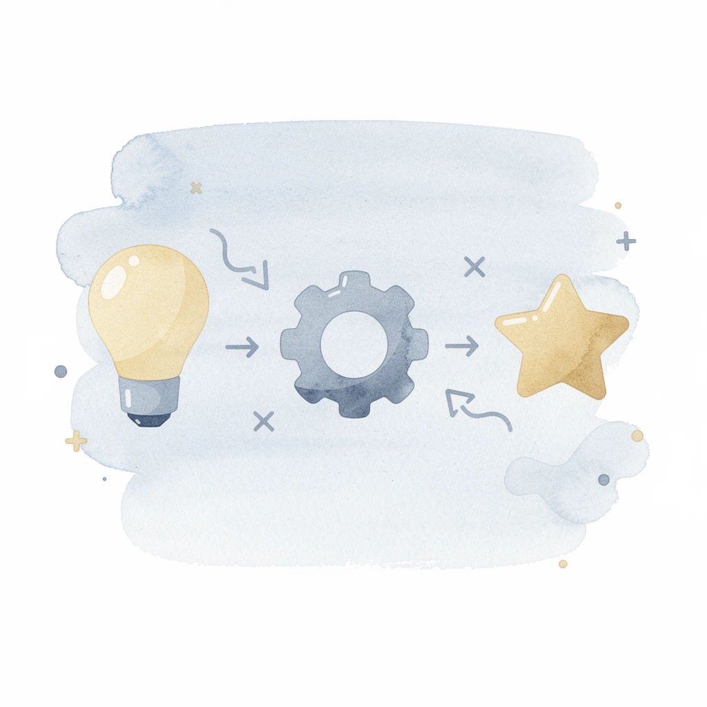 Three icons representing comfort, durability, and style for casual t-shirts