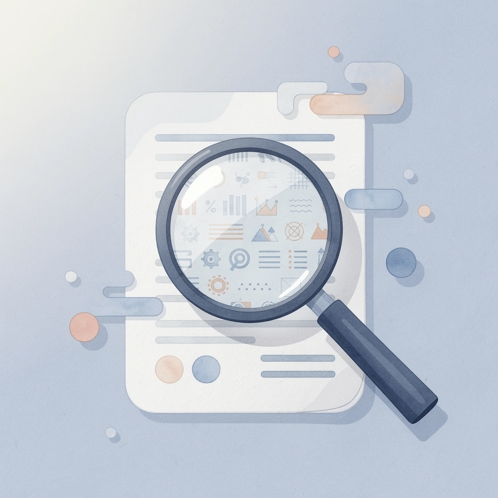 Magnifying glass examining fabric texture to show how fabric choice affects print quality