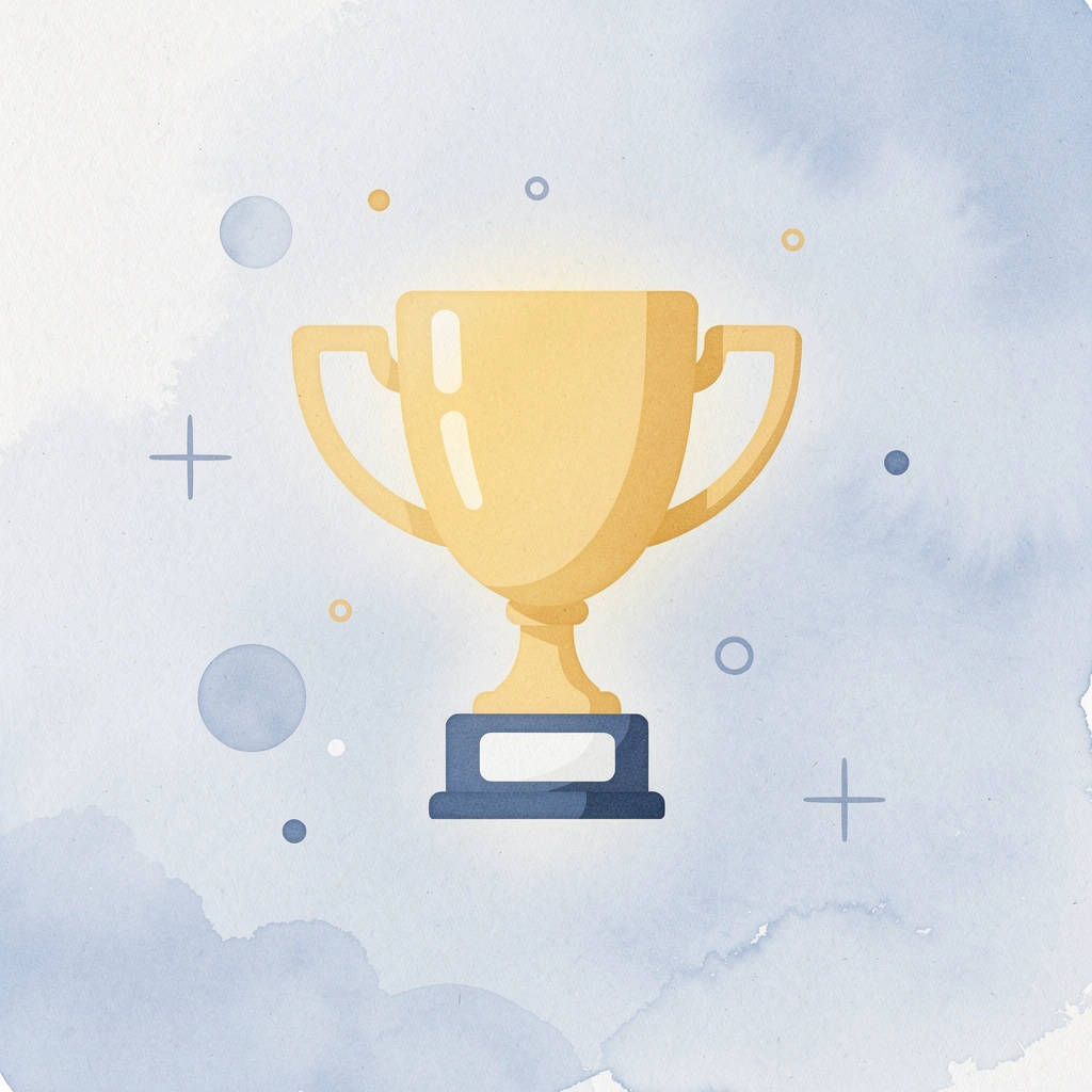 Trophy icon representing 90th birthday milestone achievement