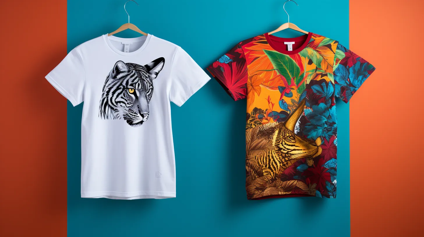Two Shirts Side by Side - Digital Print Shirt vs Screen Print