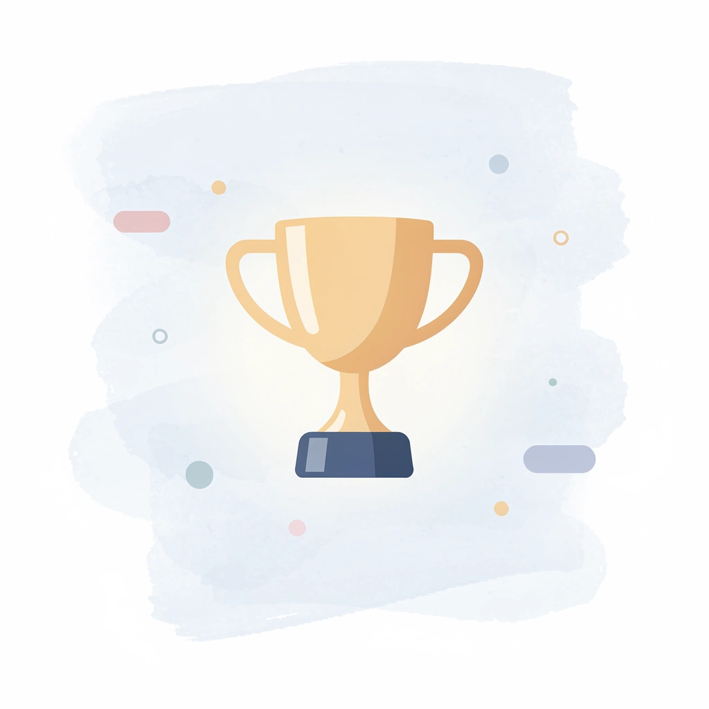 Trophy icon representing professional quality