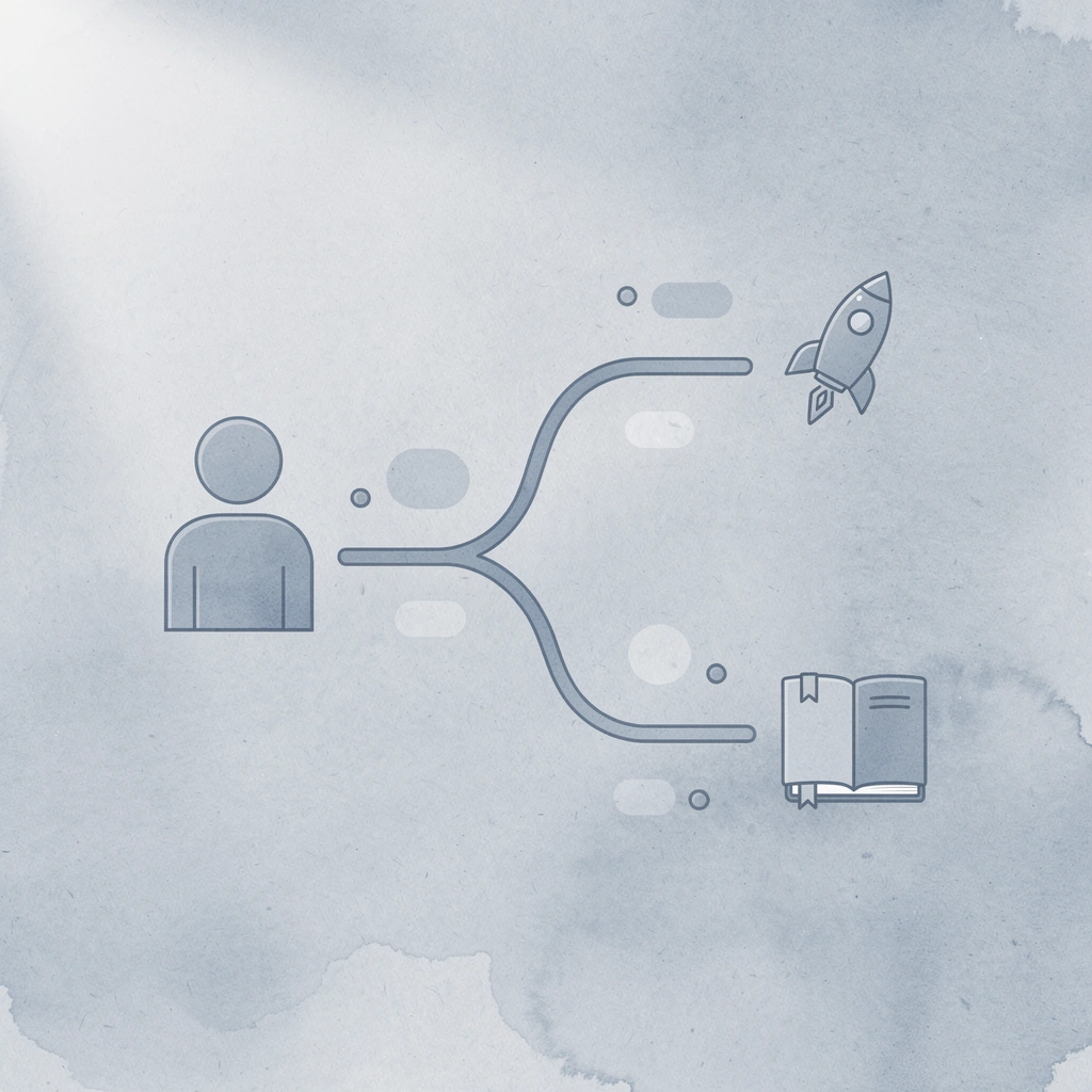 Icon showing how one order splits into different cost outcomes