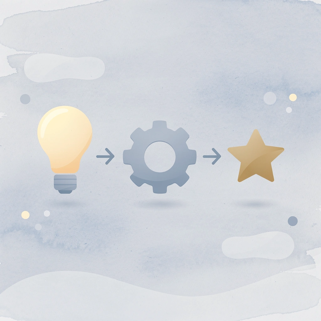 Three icons showing direct-to-consumer printing eliminates middlemen