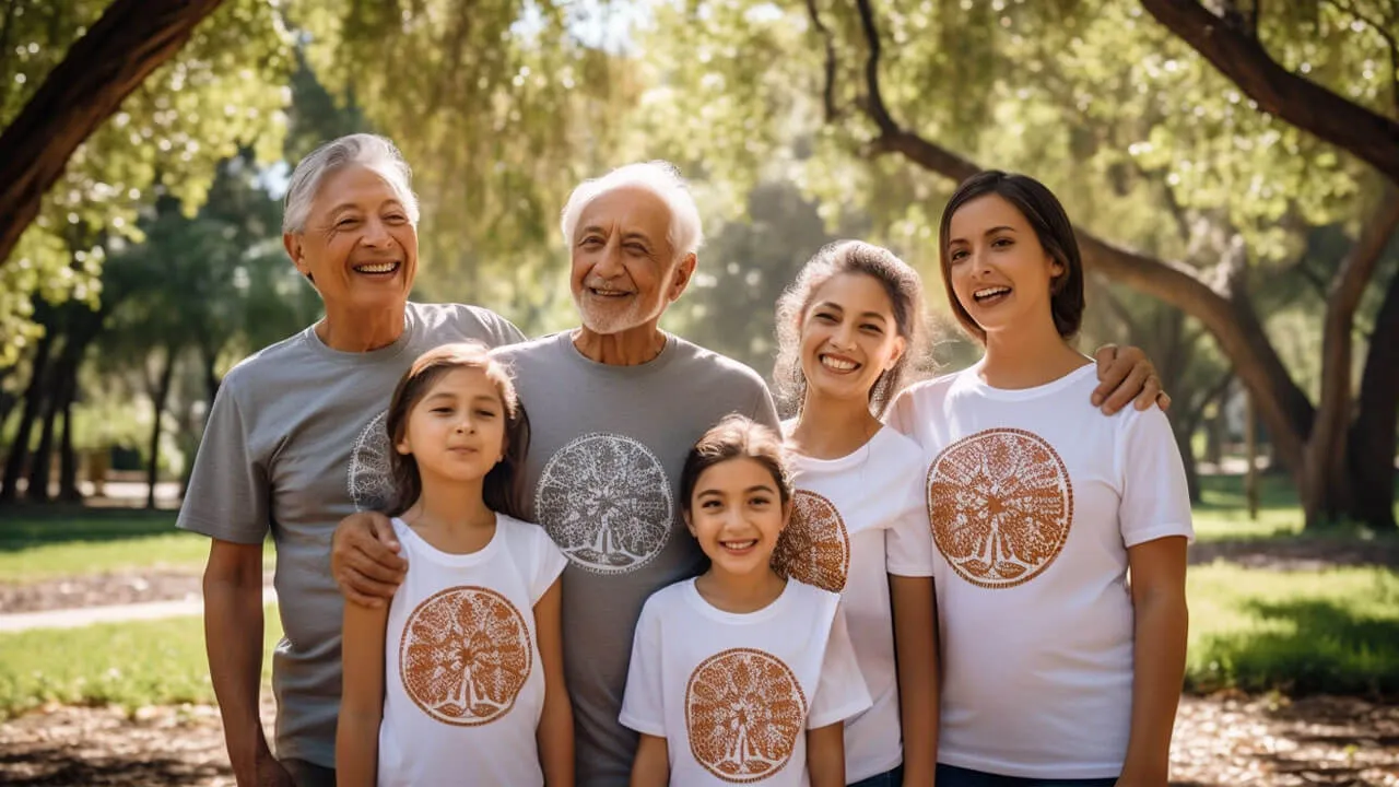 family wearing similar shirts - Family Reunion T-Shirt Ideas