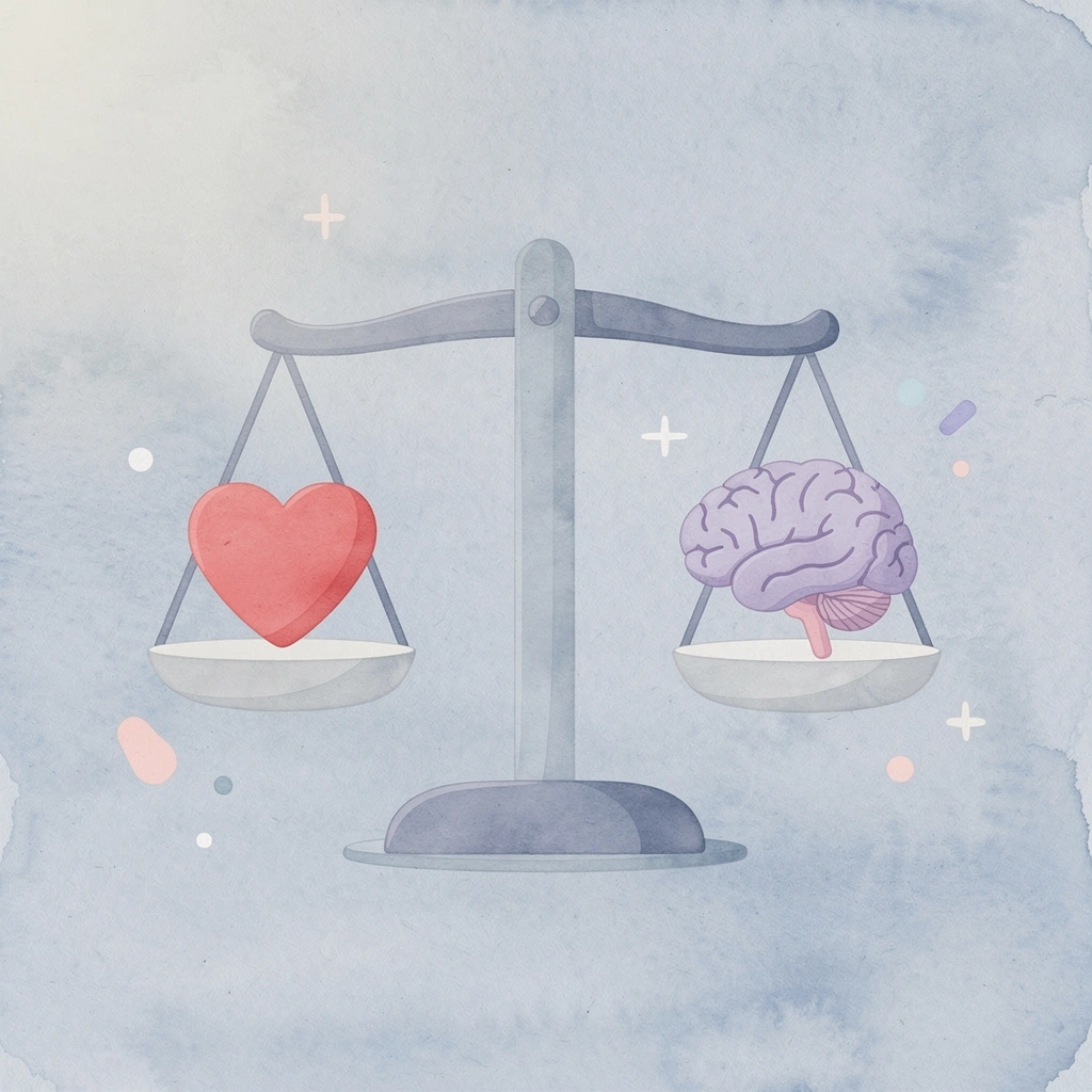 Balance scale icon comparing speed versus selection variety