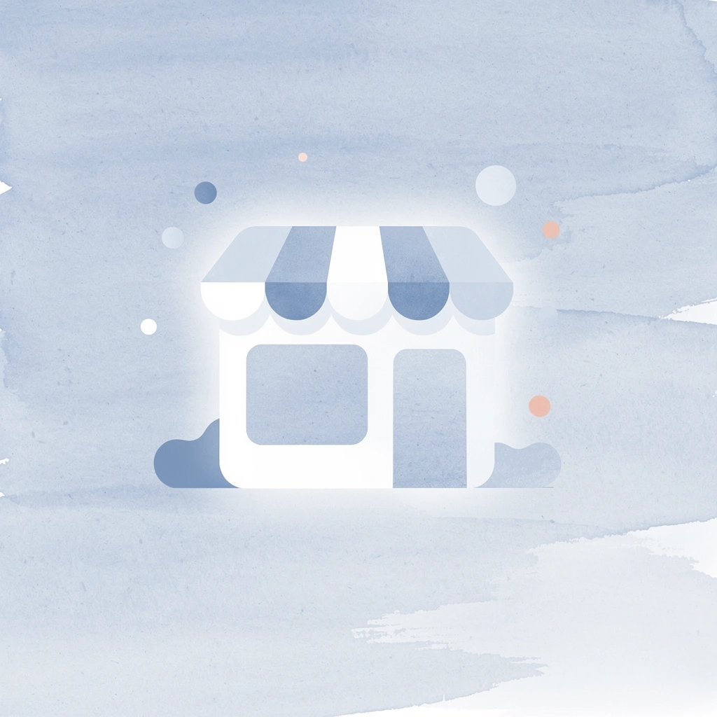 Storefront icon representing Custom Ink online custom apparel business