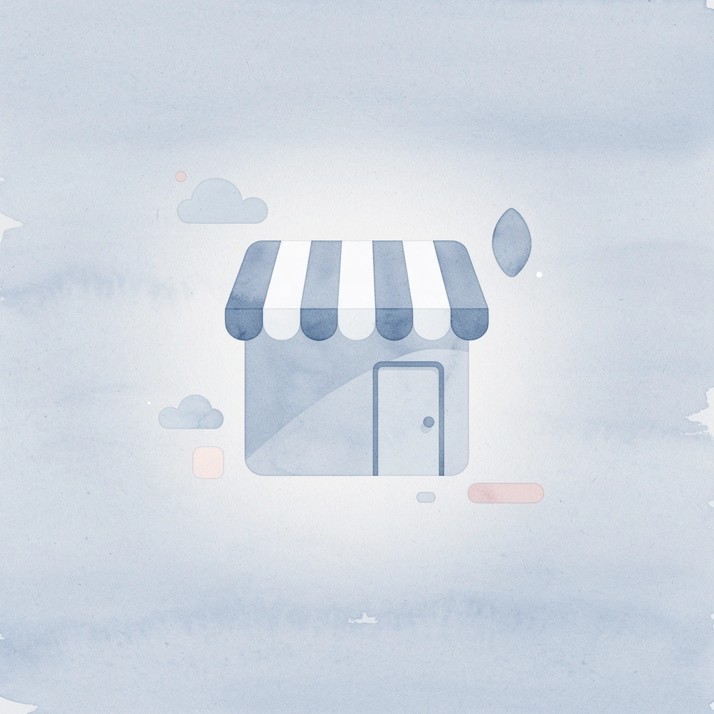 Storefront icon representing Redbubble as an online marketplace