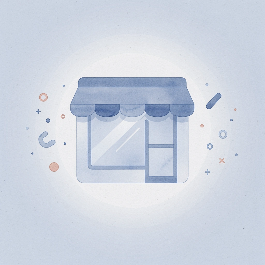 Storefront icon representing Zazzle as an online marketplace