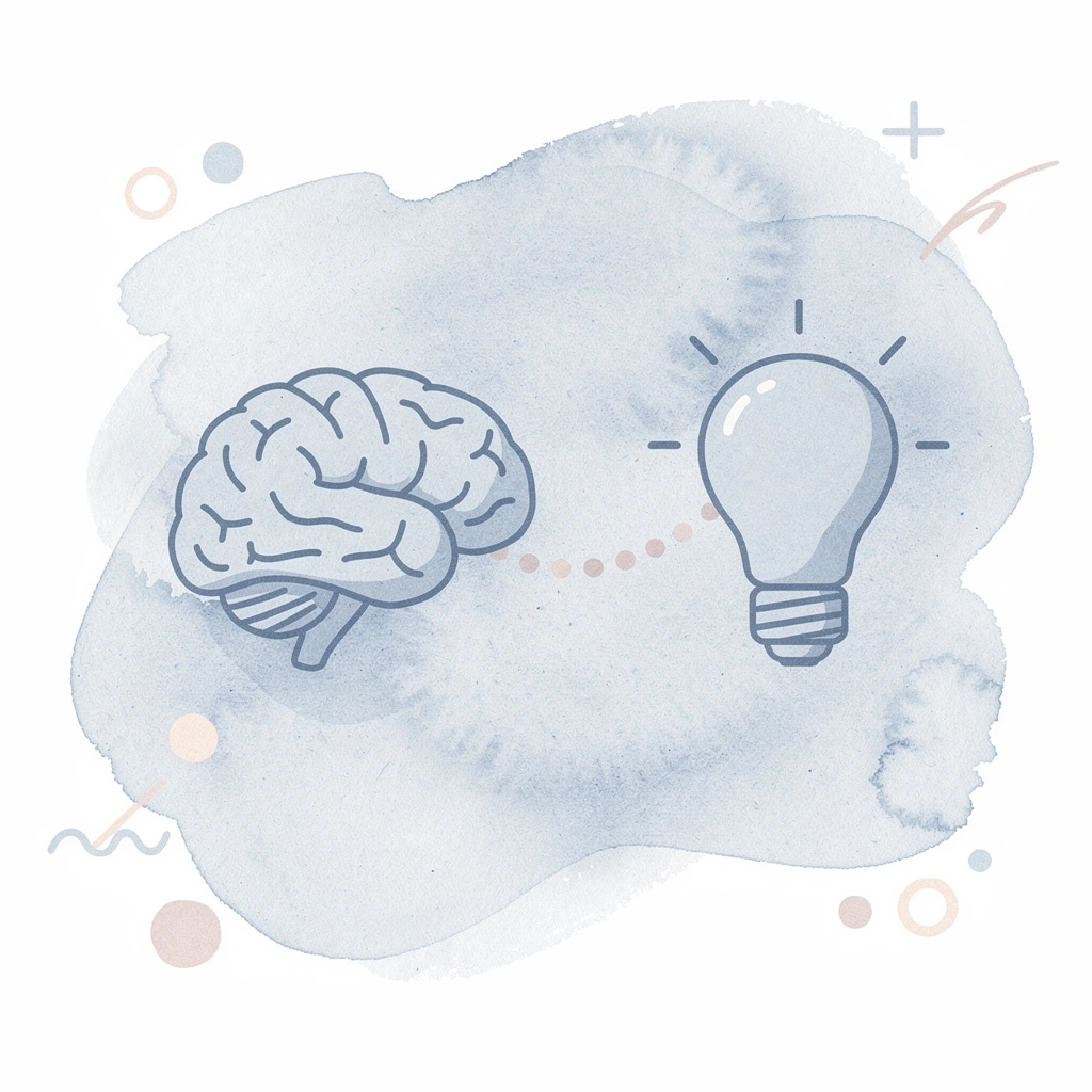 Employee icon connected to a megaphone representing brand visibility