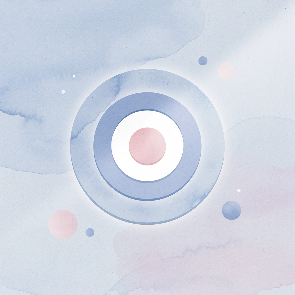 Target icon representing precision in custom apparel ordering