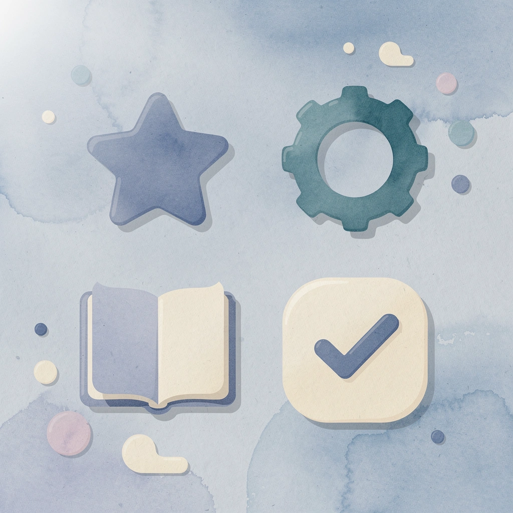 Four icons representing pricing, quality, delivery speed, and customer service