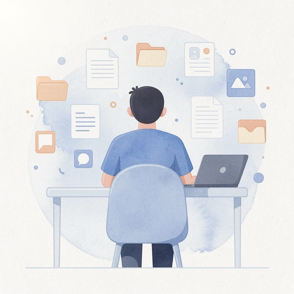 Person at desk designing custom shirts with design tool interface