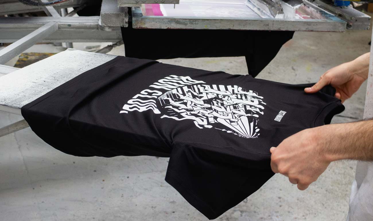 man taking out a shirt - T-shirt Screen Printing Design Ideas