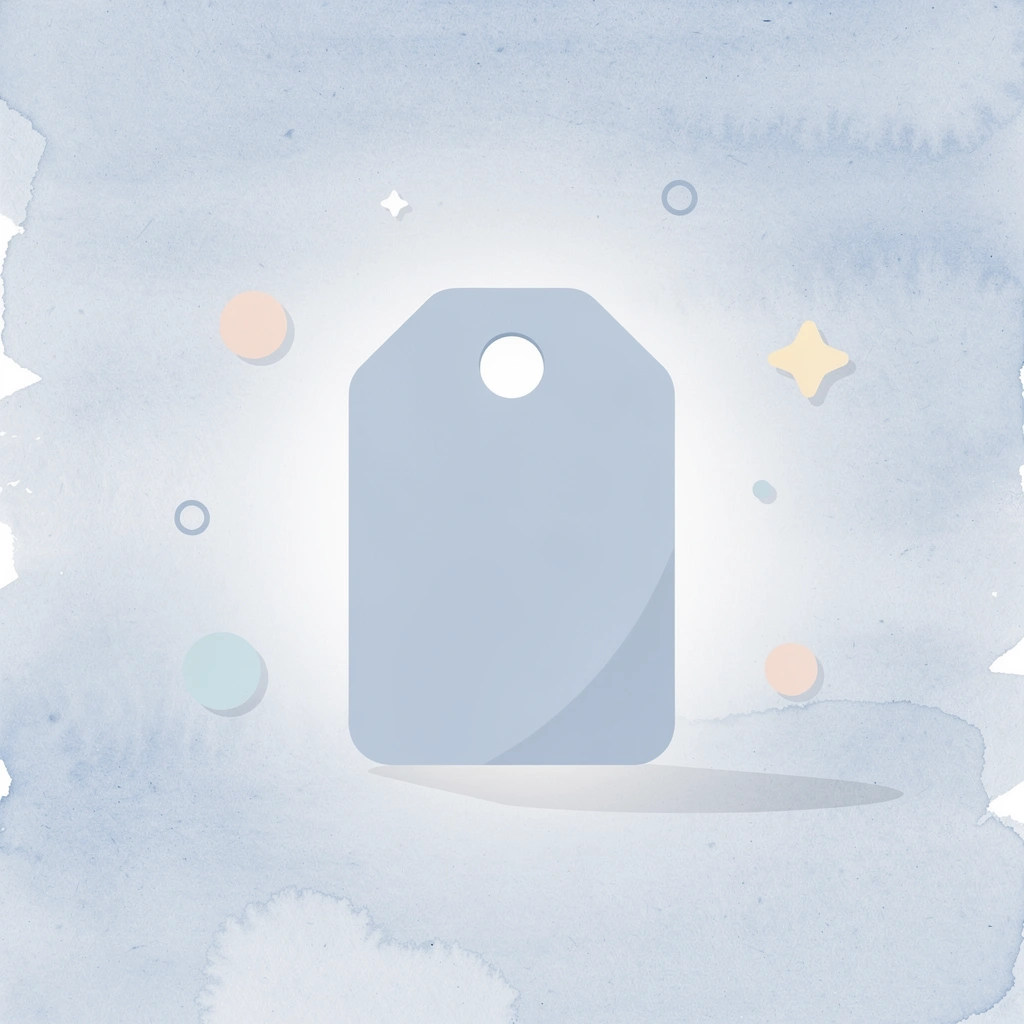 Price tag icon representing recruiting swag concept