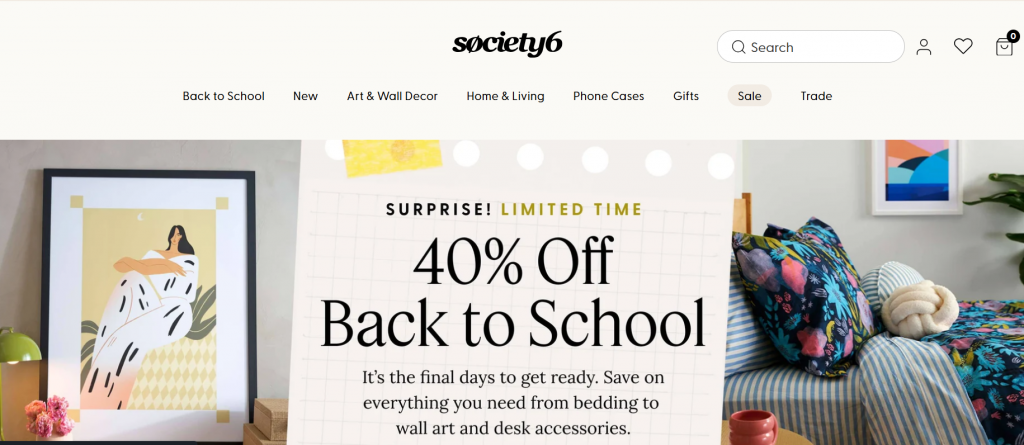 Society6 - Threadless Alternatives