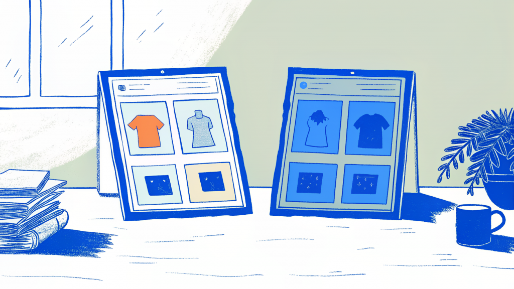 Two cost breakdown receipt cards beside a custom t-shirt, comparing POD platform pricing layers