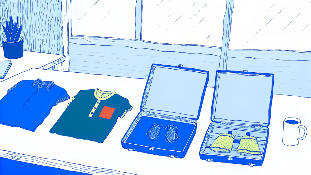 Three green sports jerseys on a desk, one chosen as the winning team name design