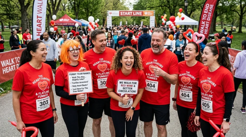 Walking Team Names - stepping out hearts cause