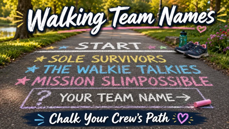 Walking Team Names - miles survivor name memorial