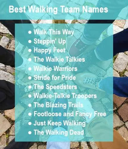 Walking Team Names - out of office remote