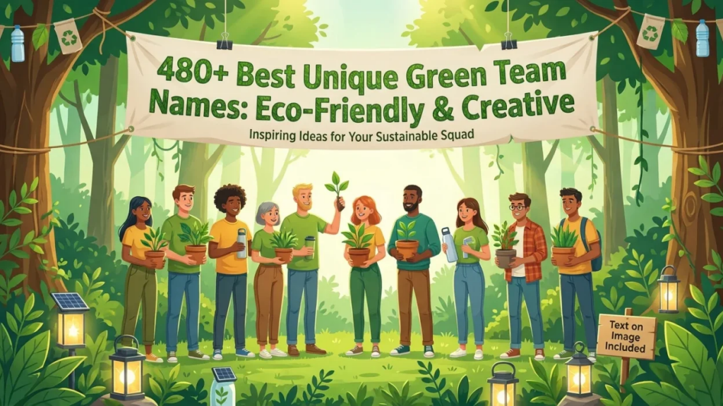 Green Team Names - forest fury nature powered