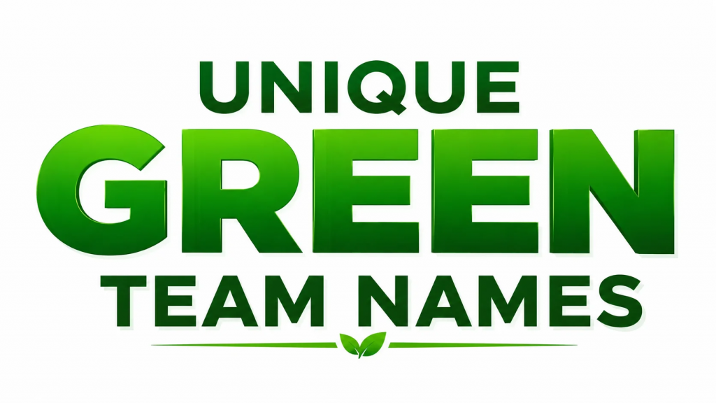 Green Team Names - serpents sleek one word